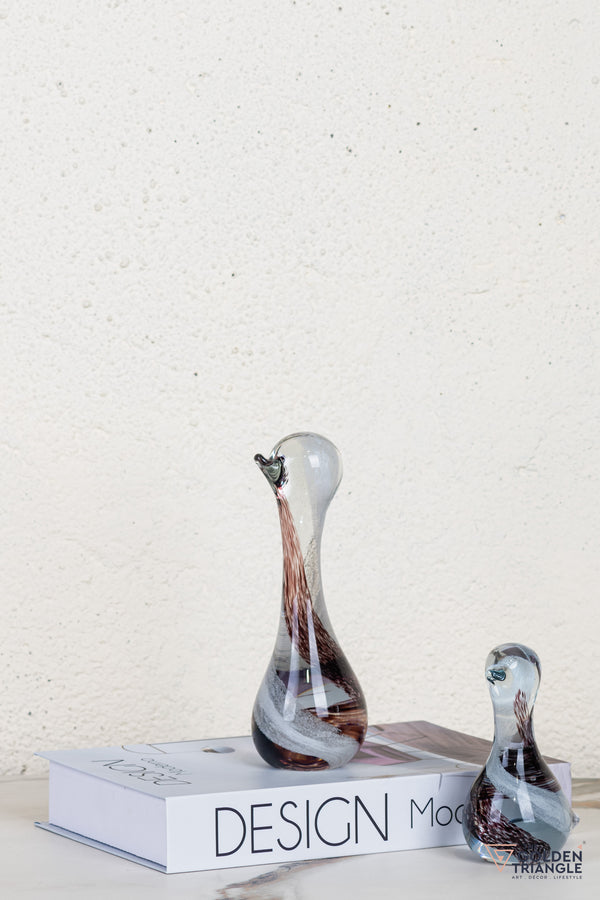 Pristal Bird Glass Table Top Decor