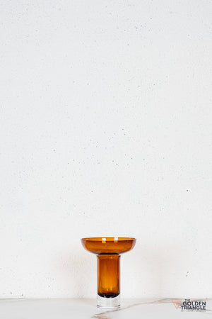 Sogno Glass Vase - Amber