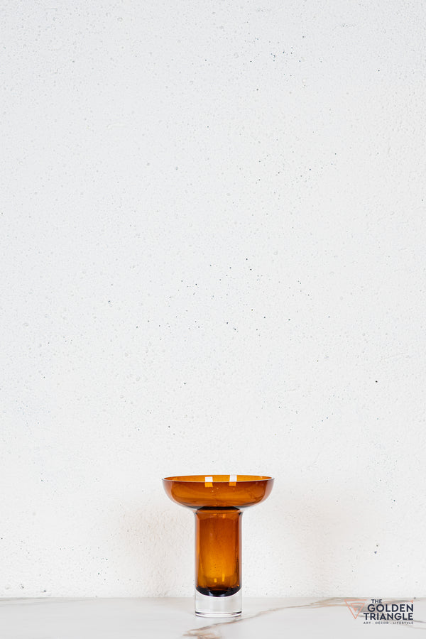 Sogno Glass Vase - Amber
