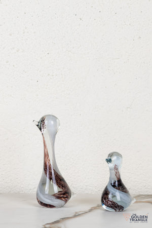 Pristal Bird Glass Table Top Decor