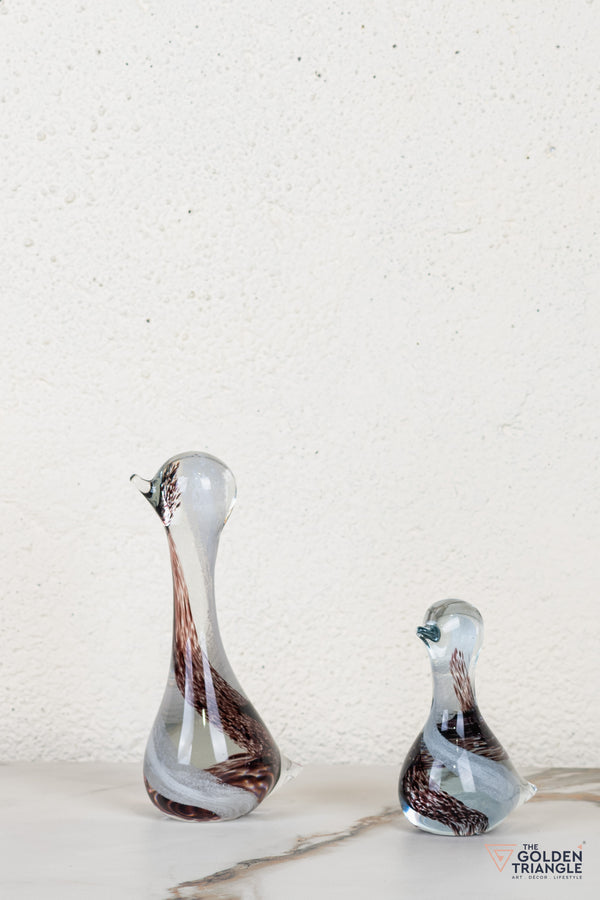 Pristal Bird Glass Table Top Decor