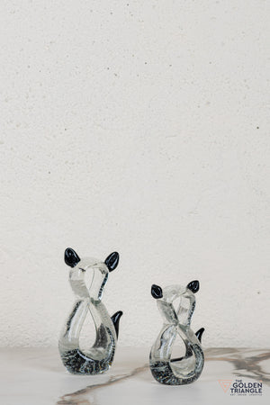 Clyne Cat Glass Table Top Decor