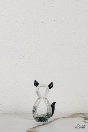 Clyne Cat Glass Table Top Decor