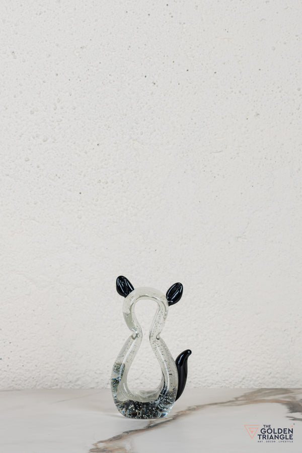 Clyne Cat Glass Table Top Decor