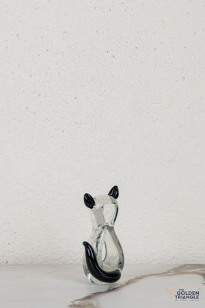 Clyne Cat Glass Table Top Decor
