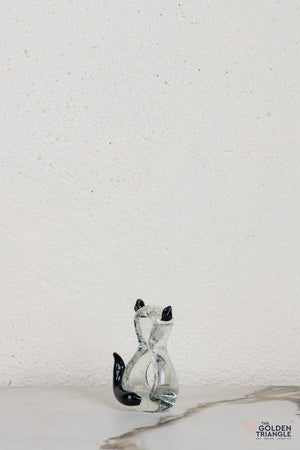 Clyne Cat Glass Table Top Decor