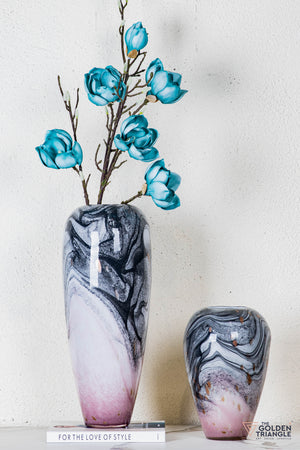 Magnolia Glass Vase  - Pink