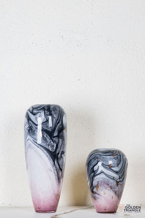 Magnolia Glass Vase  - Pink