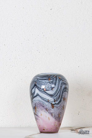 Magnolia Glass Vase  - Pink