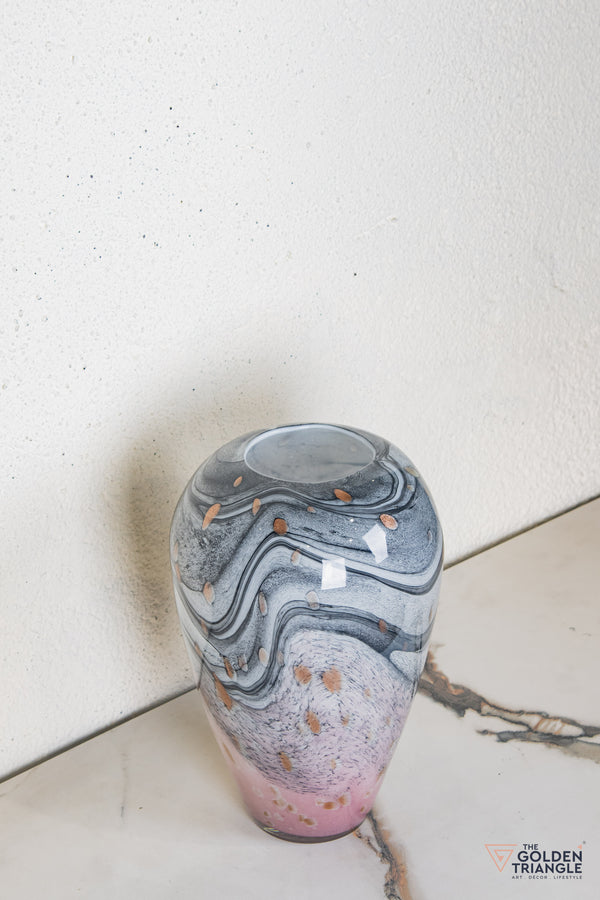 Magnolia Glass Vase  - Pink