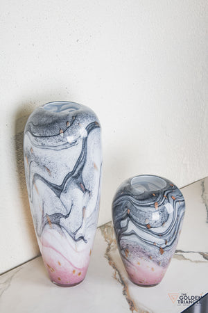 Magnolia Glass Vase  - Pink