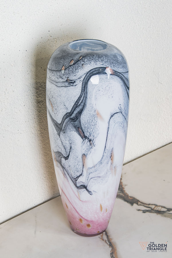 Magnolia Glass Vase  - Pink