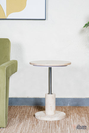 Forte Travertine Side Table
