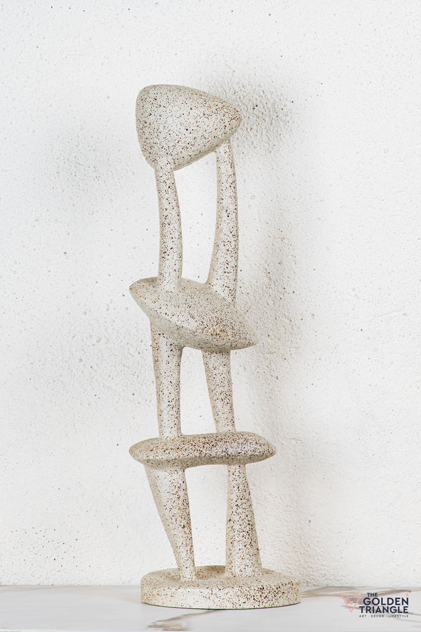 Harmonize Abstract Sculpture - Beige - Small