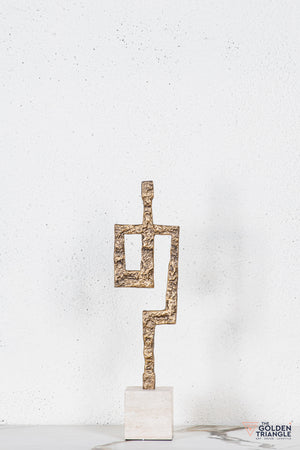 Renga Abstract TableTop Decor - Antique Gold
