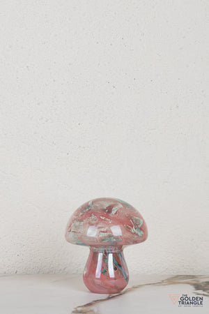 Crystara Mushroom Glass Tabletop Decor
