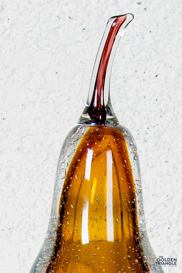Brio Pear Tabletop Decor - Amber