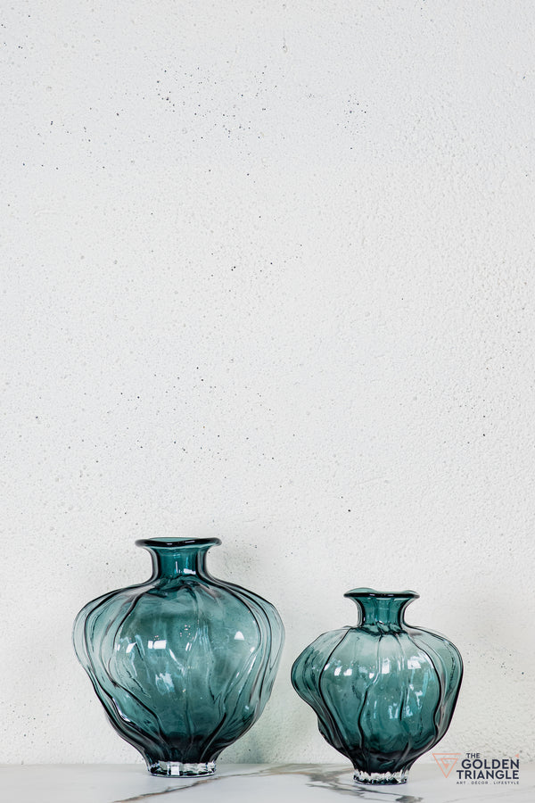 Teo Glass Vase - Ice