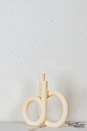 Sylo Resin Vase - Beige