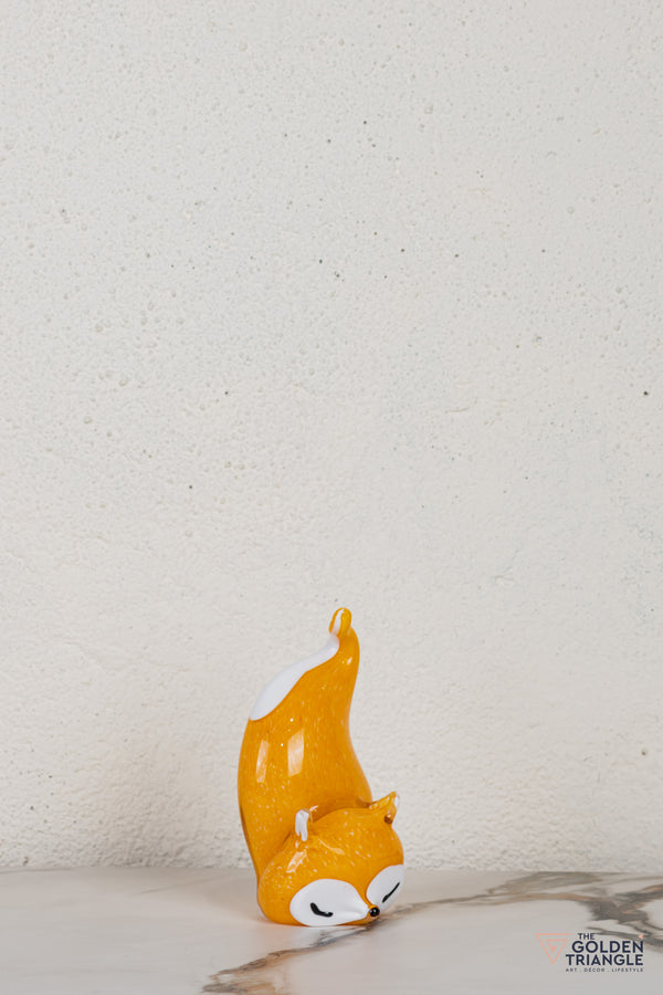 Vixara Fox Glass Sculpture