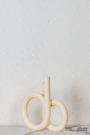 Sylo Resin Vase - Beige