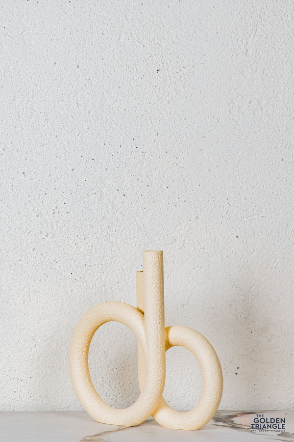 Sylo Resin Vase - Beige