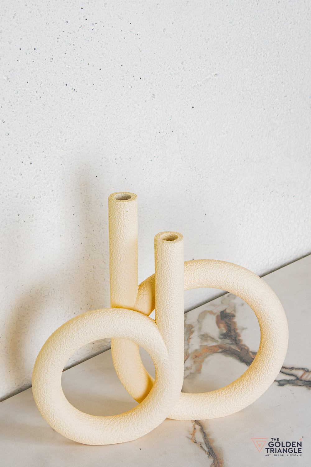 Sylo Resin Vase - Beige