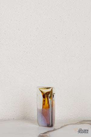 Owlenne Glass Sculpture - Amber