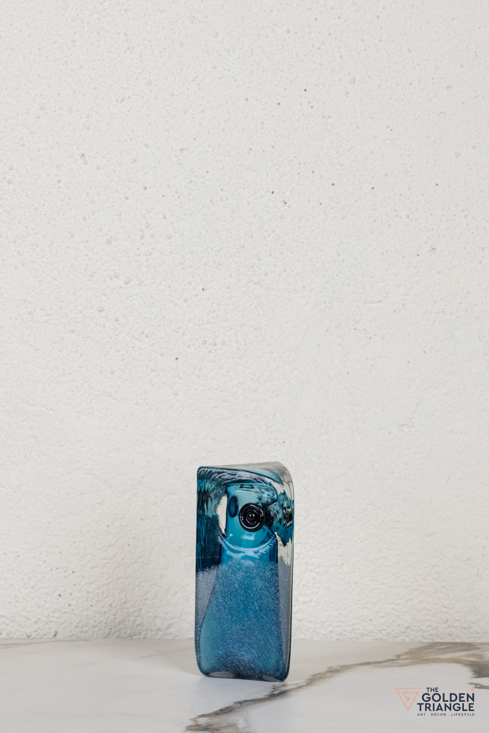 Owlenne Glass Sculpture - Blue