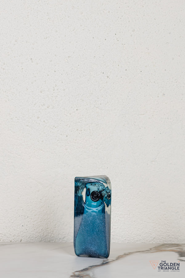 Owlenne Glass Sculpture - Blue