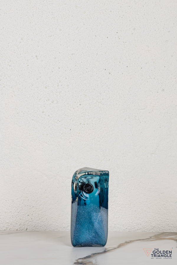 Owlenne Glass Sculpture - Blue