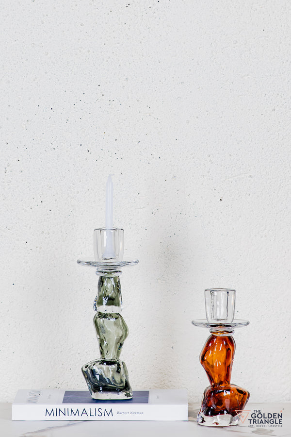 Omi Glass Candle Stand