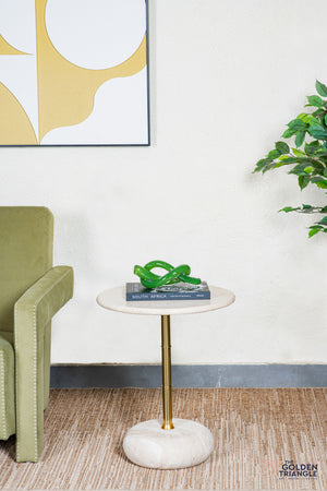 Chiaro Travertine Side Table