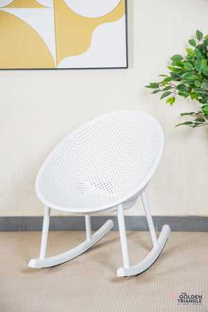 Novella Outdoor Rocking Chair - White
