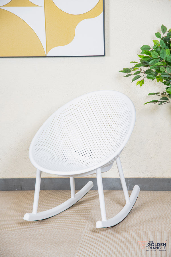 Novella Outdoor Rocking Chair - White