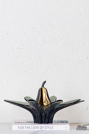 Dahila Glass Fruit Bowl  - Smoke