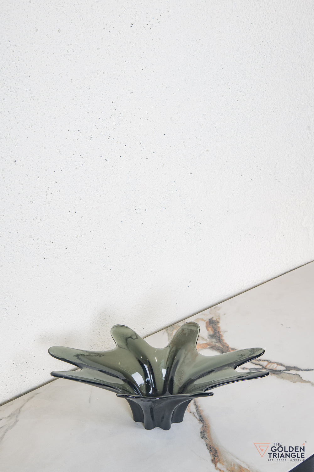 Dahila Glass Fruit Bowl  - Smoke