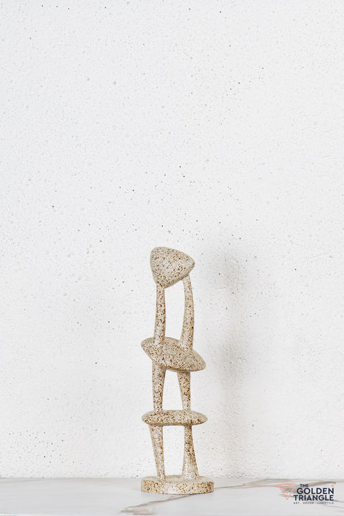 Harmonize Abstract Sculpture - Beige - Small