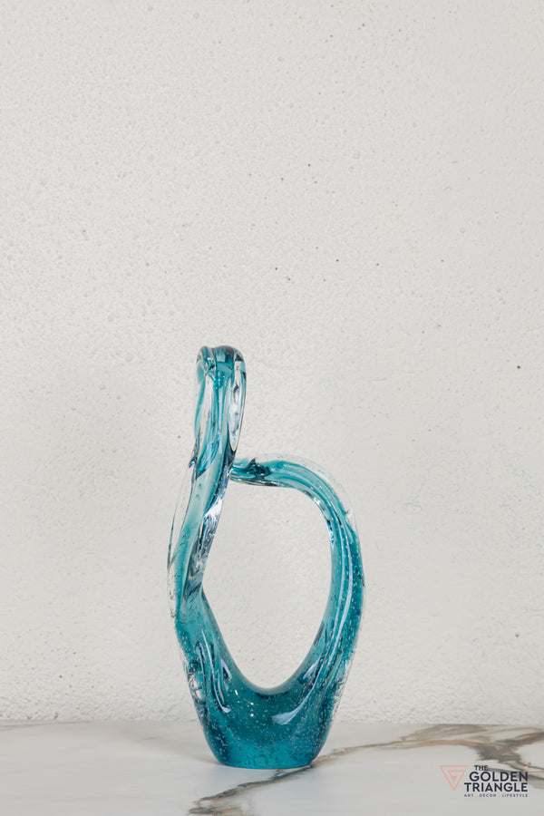 Nira Glass Sculpture - Blue