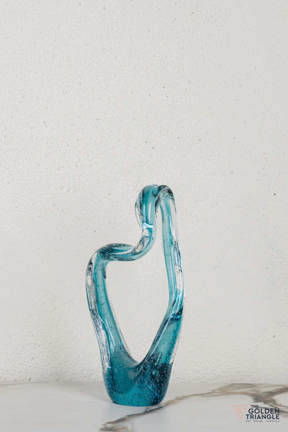 Nira Glass Sculpture - Blue