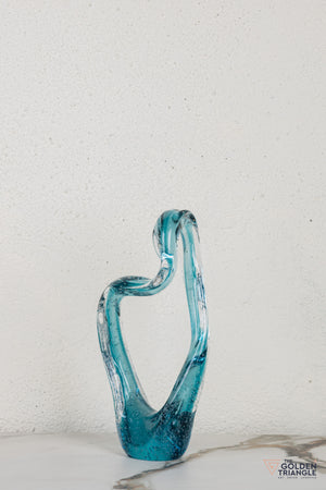 Nira Glass Sculpture - Blue