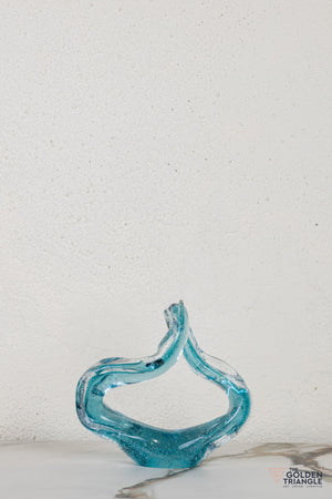 Nyra Glass Sculpture - Blue