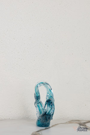 Nyra Glass Sculpture - Blue
