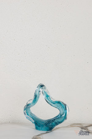 Nyra Glass Sculpture - Blue