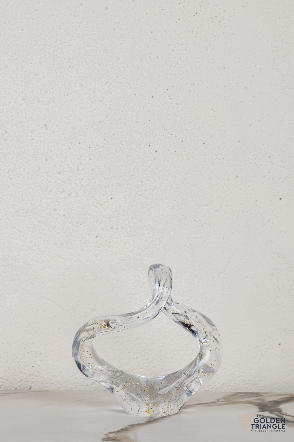 Nyra Glass Sculpture - Shimmer Gold