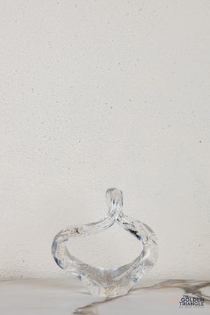 Nyra Glass Sculpture - Shimmer Gold