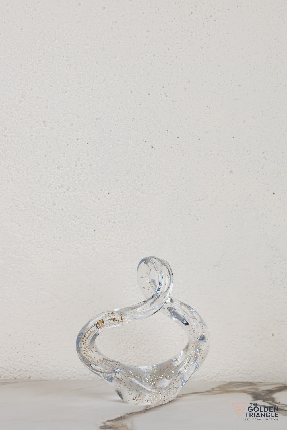 Nyra Glass Sculpture - Shimmer Gold