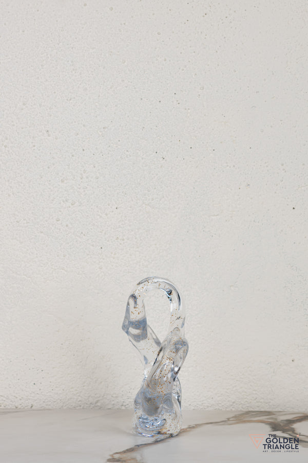 Nyra Glass Sculpture - Shimmer Gold