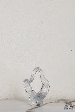 Nyra Glass Sculpture - Shimmer Gold