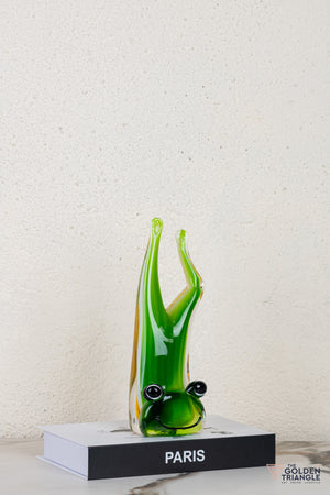 Toadera Frog Glass Sculpture